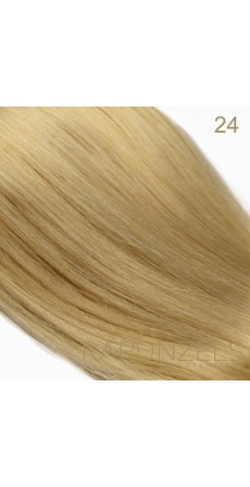 0.5 Gram 16" Pre Bonded Nail Tip Colour #24 Medium Gold Blonde (25 Strands)